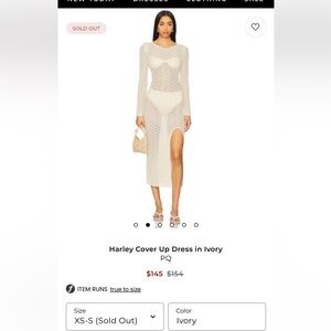 PQ Swim Ivory Coverup Dress